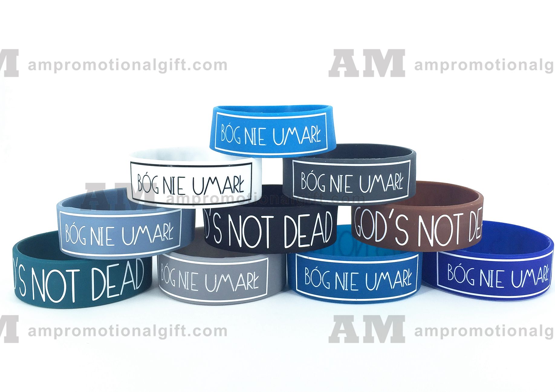 3/4 inch silicone wristbands --am-promotionalgift